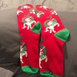 Girls’ or Womens’ Knee High Unicorn Socks